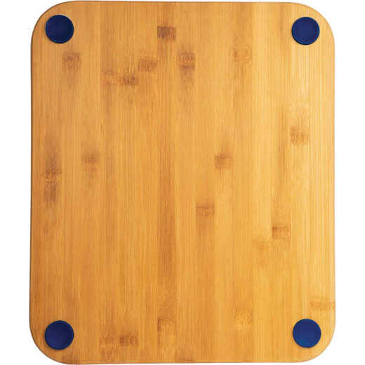 Core Bamboo 13.5 In. Square Natural Sapphire Foot Grip Cutting Board